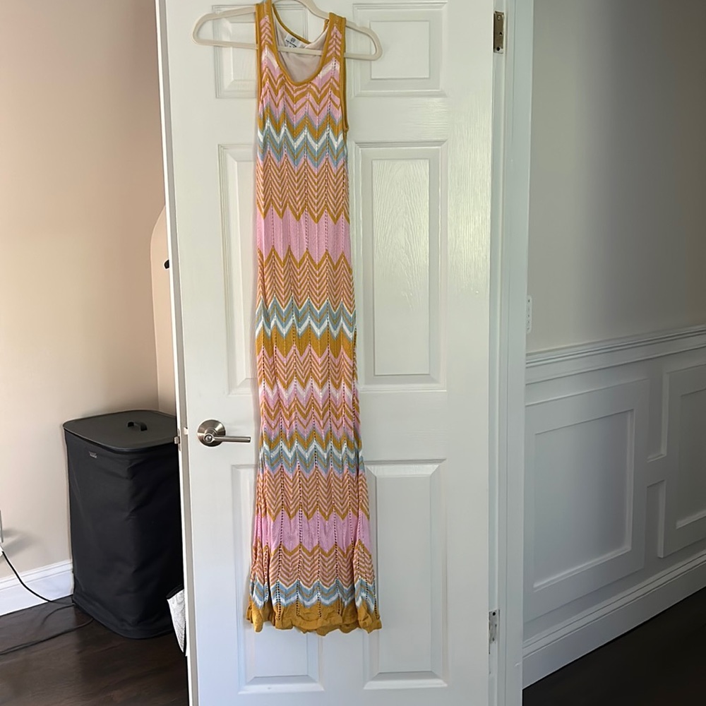 Petal & pup crochet chevron maxi dress size S
